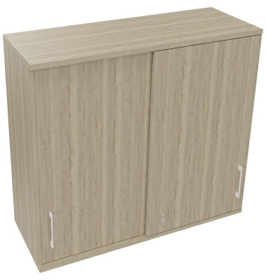 Aufsatzschrank endless 820120571, abschlie&szlig;bar, 3 OH, eiche natur, 120x108,8x44,2cm (BxHxT)