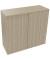 Aufsatz Schiebetürenschrank 3OH B1200xT442xH1088mm Eiche Natur