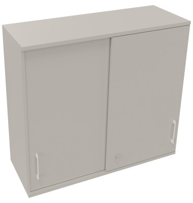 Aufsatz Schiebetürenschrank 3OH B1200xT442xH1088mm Lichtgrau