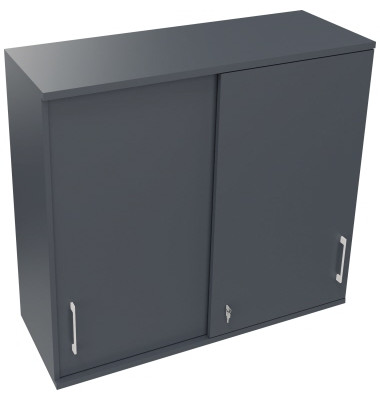 Aufsatzschrank endless 820120582, abschlie&szlig;bar, 3 OH, lavagrau, 120x108,8x44,2cm (BxHxT)