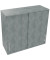 Aufsatz Schiebetürenschrank 3OH B1200xT442xH1088mm Beton hell