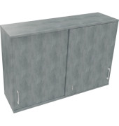 Aufsatz Schiebetürenschrank 3OH B1600xT442xH1088mm Beton hell