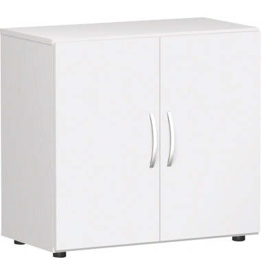 Aktenschrank Flex S-382100-WW, 2 OH, wei&szlig;, 80x75,2x42cm (BxHxT)