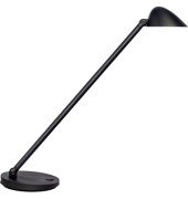 LED-Schreibtischlampe Jack, schwarz, mit Standfuß, dimmbar
