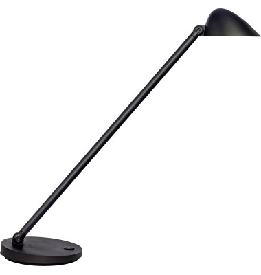 LED-Schreibtischlampe Jack, schwarz, mit Standfuß, dimmbar