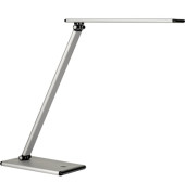 LED-Schreibtischlampe Terra, metallgrau, mit Standfuß, dimmbar