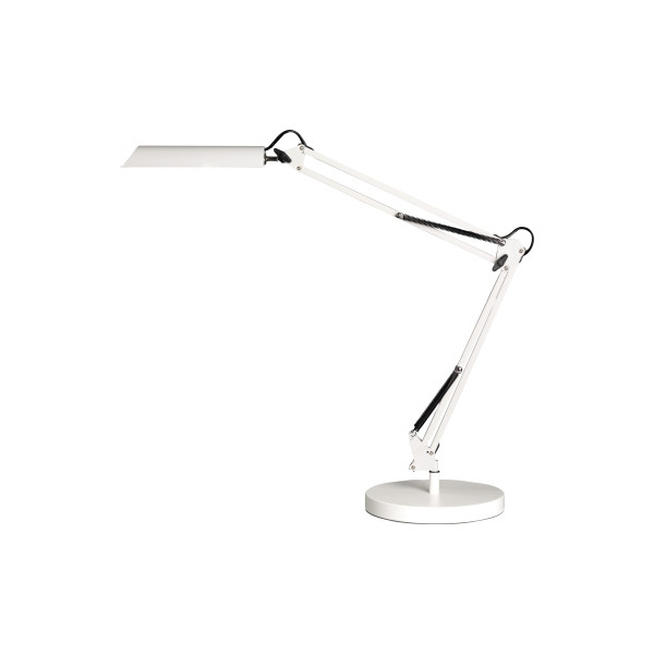 3595560016570 - LED-Schreibtischlampe SWINGO weiß mit Standfuß dimmbar 3595560016570 Unilux
