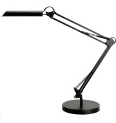 LED-Schreibtischlampe SWINGO, schwarz, mit Standfuß, dimmbar