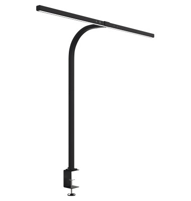 LED-Schreibtischlampe STRATA, schwarz, mit Klemmfuß, dimmbar