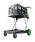 Klapptrolley Kunststoff/Aluminium grau/grün