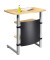 Stehpult MULTI M, höhenverstellbar 95x120cm (H), 83x56cm (BxT), rechteckig, buche / silber