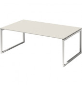 Schreibtisch Cito, 74cm (H), 200x120cm (BxT), rechteckig, weiß / weiß