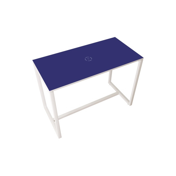 3660141222951 - Stehtisch TD1141306P 110cm (H) 114x75cm (BxT) rechteckig blau   weiß 3660141222951 easyDesk