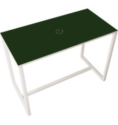 Stehtisch TD114.13.08P 110cm (H), 114x75cm (BxT), rechteckig, grün / weiß