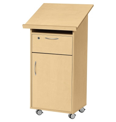 Stehpult LAUDATUS, 120cm (H), 60x52,5cm (BxT), rechteckig, buche / buche