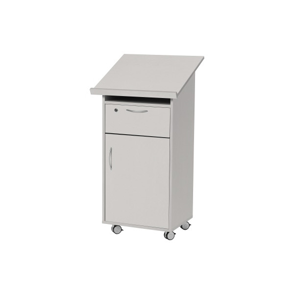 4003969046955 - Stehpult LAUDATUS 120cm (H) 60x525cm (BxT) rechteckig lichtgrau   lichtgrau 4003969046955 Soennecken