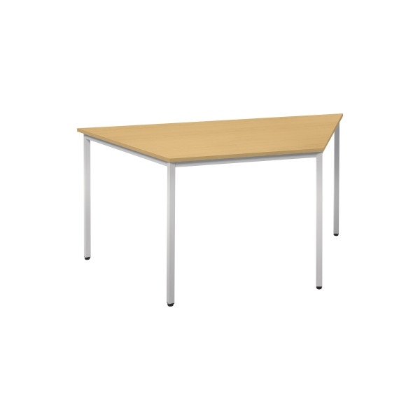 4003969046801 - Konferenztisch Line 810009972 72cm (H) 160 80x69cm (BxT) Trapezform buche   silber 4003969046801 Soennecken