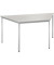 Konferenztisch Line 810009981, 72cm (H), 160/80x69cm (BxT), Trapezform, lichtgrau / silber