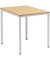 Konferenztisch Line, 72cm (H), 80x70cm (BxT), rechteckig, buche / silber