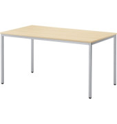 Konferenztisch Line 810010279, 72cm (H), 140x80cm (BxT), rechteckig, ahorn / silber