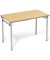 Klapptisch, 120x60cm (BxT), 72cm (H), Holz, rechteckig, buche / silber
