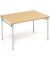 Klapptisch, 120x80cm (BxT), 72cm (H), Holz, rechteckig, buche / silber