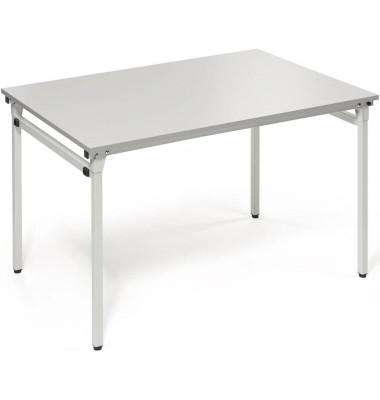 Klapptisch 810010980, 72cm (H), 120x80cm (BxT), rechteckig, lichtgrau / lichtgrau