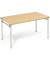 Klapptisch 810011072, 72cm (H), 140x70cm (BxT), rechteckig, buche / silber