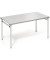 Klapptisch, 140x70cm (BxT), 72cm (H), Holz, rechteckig, lichtgrau / silber