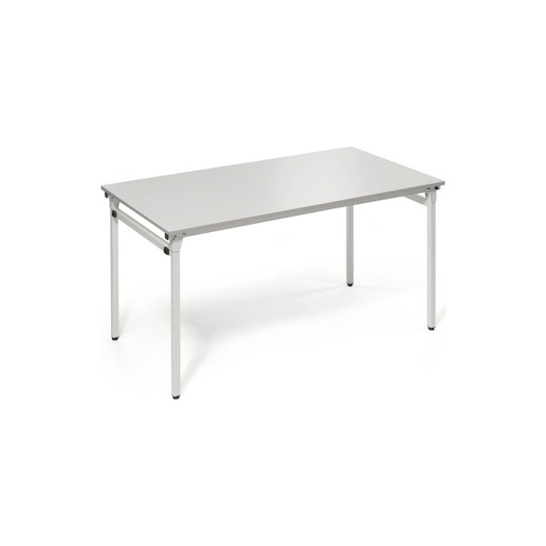4003969056657 - Klapptisch 810011081 72cm (H) 140x70cm (BxT) rechteckig lichtgrau   silber 4003969056657 Soennecken