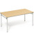 Klapptisch, 160x80cm (BxT), 72cm (H), Holz, rechteckig, buche / silber