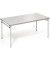 Klapptisch 810011181, 72cm (H), 160x80cm (BxT), rechteckig, lichtgrau / silber