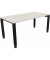 Schreibtisch All in One, manuell höhenverstellbar, 68-82cm (H), 160x80cm (BxT), rechteckig, weiß / anthrazit metallic