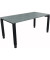 Schreibtisch All in One, manuell höhenverstellbar, 68-82cm (H), 160x80cm (BxT), rechteckig, beton hell / anthrazit metallic
