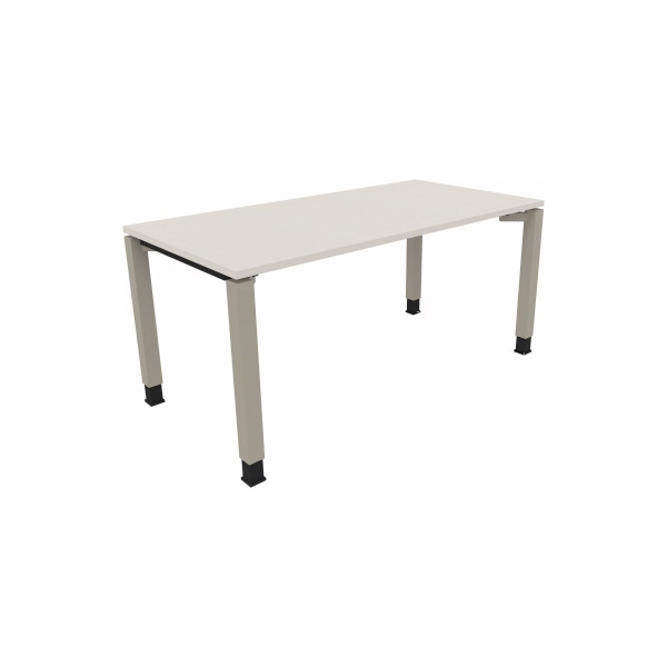 4003969063457 - Schreibtisch All in One 810013201 höhenverstellbar 68-82cm (H) rechteckig diamantweiß   silberaluminium 4003969063457 Soennec