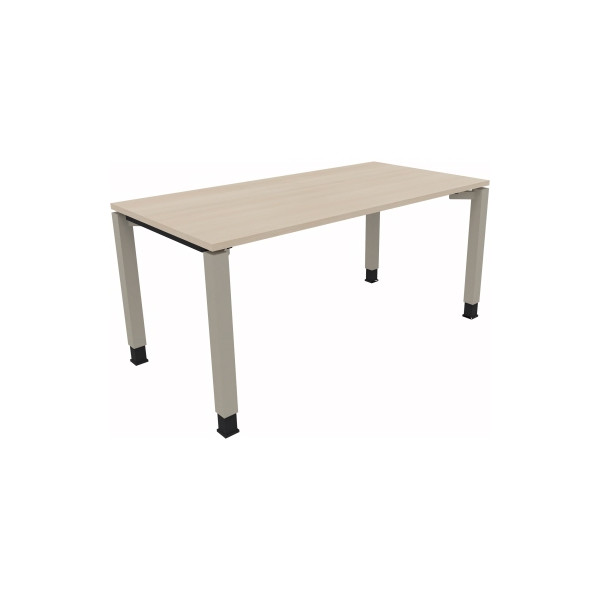 4003969063433 - Schreibtisch All in One 810013272 höhenverstellbar 68-82cm (H) rechteckig akazie hell   silberaluminium 4003969063433 Soennec