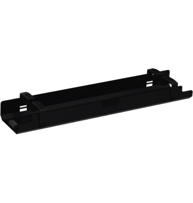 Kabelkanal horizontal beidseitig abklappbar für Tische B1200mm sw Kabelkanal horizontal beidseitig abklappbar für Tische B1200mm sw