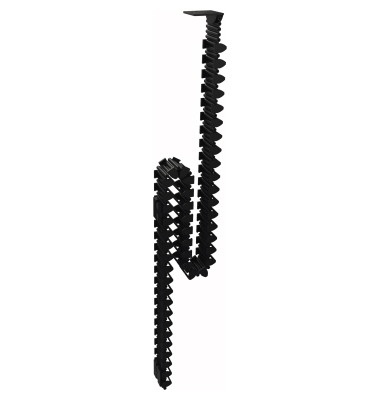 Kabelkette rechteckig Magnet Quadratrohr unter Tischplatte sw