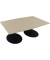 Besprechungstisch communication 810017671, 72cm (H), 200x100/110cm (BxT), Tonnenform, eiche natur / anthrazit metallic