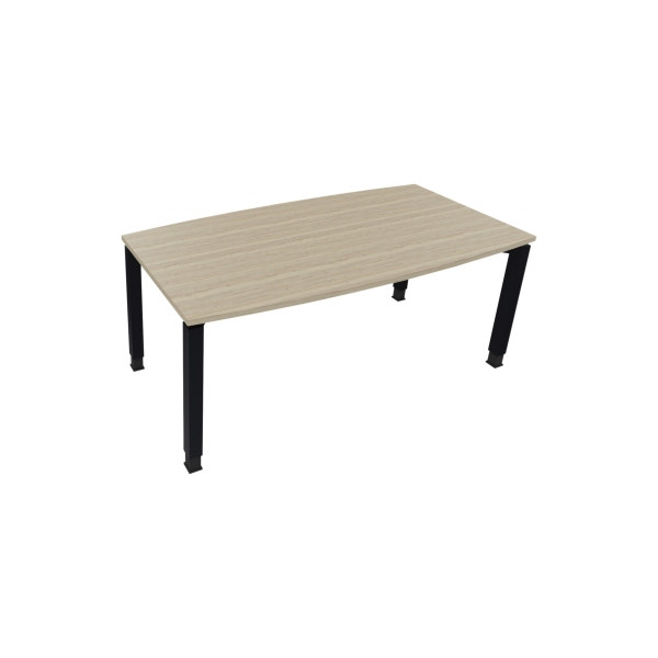 4003969065192 - Besprechungstisch communication 810017971 höhenverstellbar 68-82cm (H) Tonnenform eiche natur   anthrazit metallic 4003969065