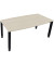 Besprechungstisch communication 810017972, höhenverstellbar 68-82cm (H), 180x80/90cm (BxT), Tonnenform, akazie hell / anthrazit 