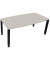 Besprechungstisch communication 810017981, höhenverstellbar 68-82cm (H), 180x80/90cm (BxT), Tonnenform, lichtgrau / anthrazit me