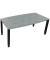 Besprechungstisch communication, h&ouml;henverstellbar 68-82cm (H), 180x80/90cm (BxT), Tonnenform, beton hell / anthrazit metallic