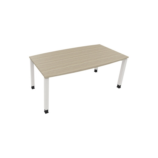 4003969065239 - Besprechungstisch communication 810018171 höhenverstellbar 68-82cm (H) Tonnenform eiche natur   verkehrsweiß 4003969065239 So