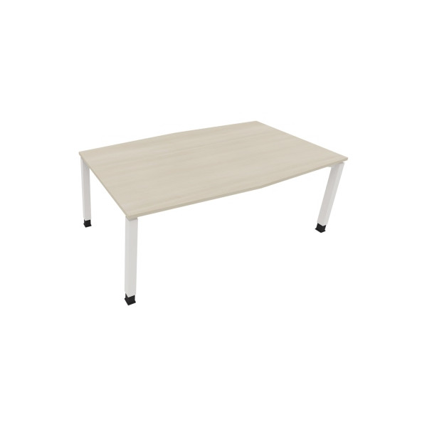 4003969065109 - Besprechungstisch communication 810018472 höhenverstellbar 68-82cm (H) Tonnenform akazie hell   verkehrsweiß 4003969065109 So