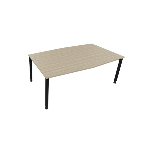 4003969065604 - Besprechungstisch communication 810018571 höhenverstellbar 68-82cm (H) Tonnenform eiche natur   anthrazit metallic 4003969065