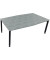 Besprechungstisch communication, h&ouml;henverstellbar 68-82cm (H), 200x100/110cm (BxT), Tonnenform, beton hell / anthrazit metallic