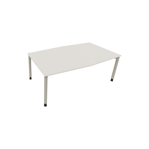 4003969065659 - Besprechungstisch communication 810018601 höhenverstellbar 68-82cm (H) Tonnenform diamantweiß   silberaluminium 4003969065659
