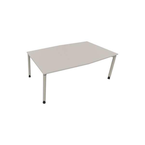 4003969065680 - Besprechungstisch communication 810018681 höhenverstellbar 68-82cm (H) Tonnenform lichtgrau   silberaluminium 4003969065680 S