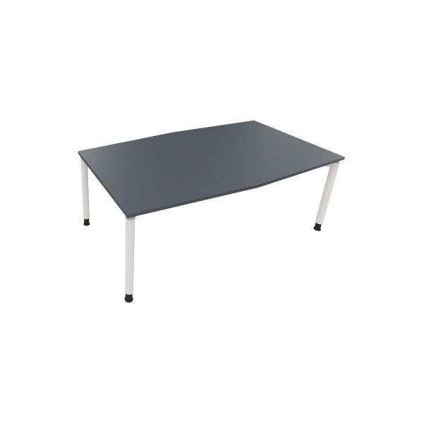 4003969065734 - Besprechungstisch communication 810018782 höhenverstellbar 68-82cm (H) Tonnenform lavagrau   verkehrsweiß 4003969065734 Soenn